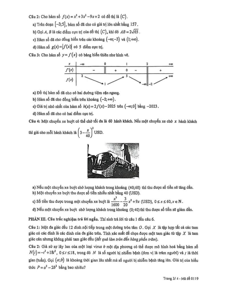 đề giữa học kỳ 1 toán 12 năm 2025 – 2026 sở gd&đt hưng yên 2