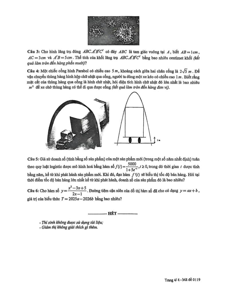 đề giữa học kỳ 1 toán 12 năm 2025 – 2026 sở gd&đt hưng yên 3