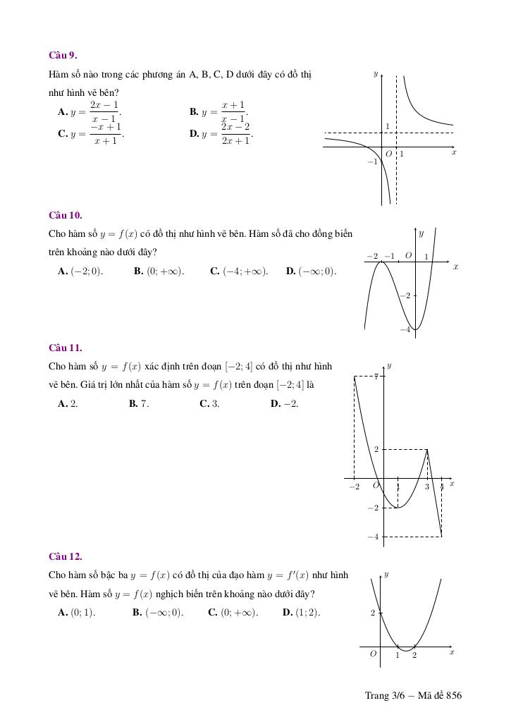đề giữa học kỳ 1 toán 12 năm 2025 – 2026 trường chuyên lê khiết – quảng ngãi 2