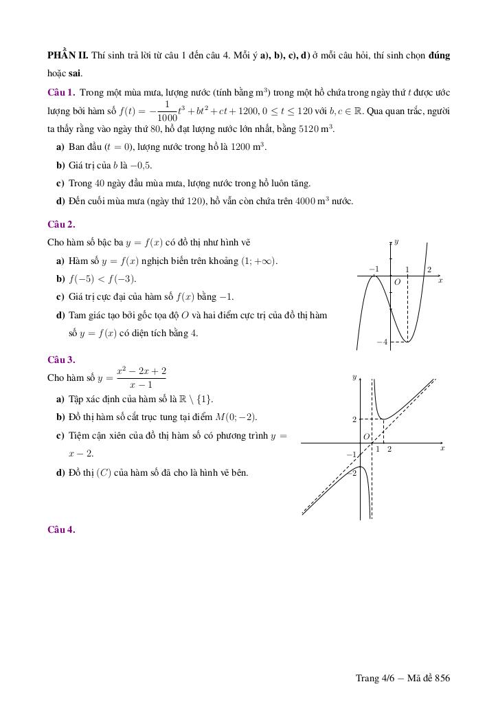 đề giữa học kỳ 1 toán 12 năm 2025 – 2026 trường chuyên lê khiết – quảng ngãi 3
