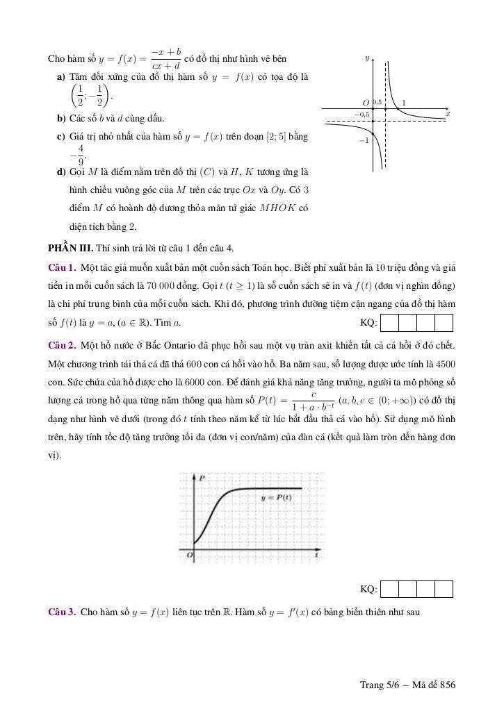 đề giữa học kỳ 1 toán 12 năm 2025 – 2026 trường chuyên lê khiết – quảng ngãi 4