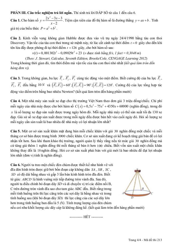 đề giữa học kỳ 1 toán 12 năm 2025 – 2026 trường thpt a hải hậu – ninh bình 7