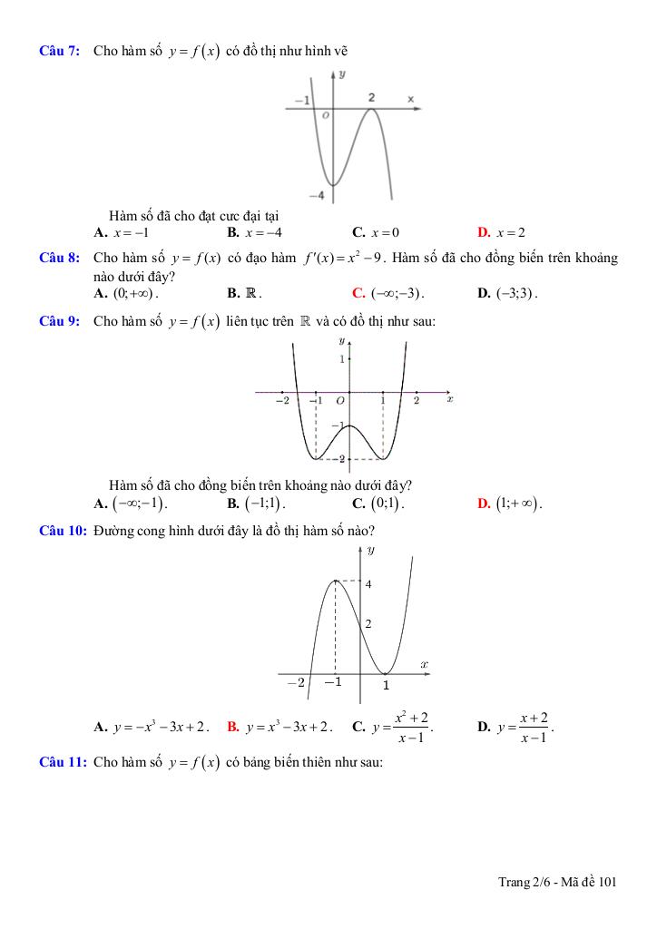đề giữa học kỳ 1 toán 12 năm 2025 – 2026 trường thpt điền hải – cà mau 1