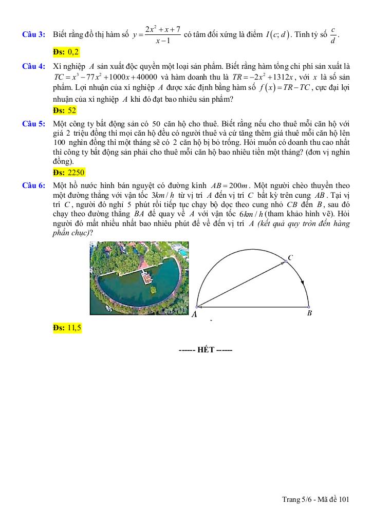 đề giữa học kỳ 1 toán 12 năm 2025 – 2026 trường thpt điền hải – cà mau 4