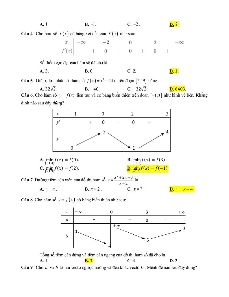 đề giữa học kỳ 1 toán 12 năm 2025 – 2026 trường thpt mai sơn – sơn la 6