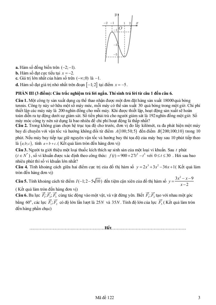 đề giữa học kỳ 1 toán 12 năm 2025 – 2026 trường thpt yên mô b – ninh bình 5