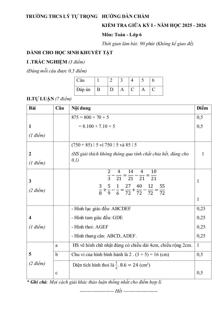 đề giữa học kỳ 1 toán 6 năm 2025 – 2026 trường thcs lý tự trọng – đà nẵng 8