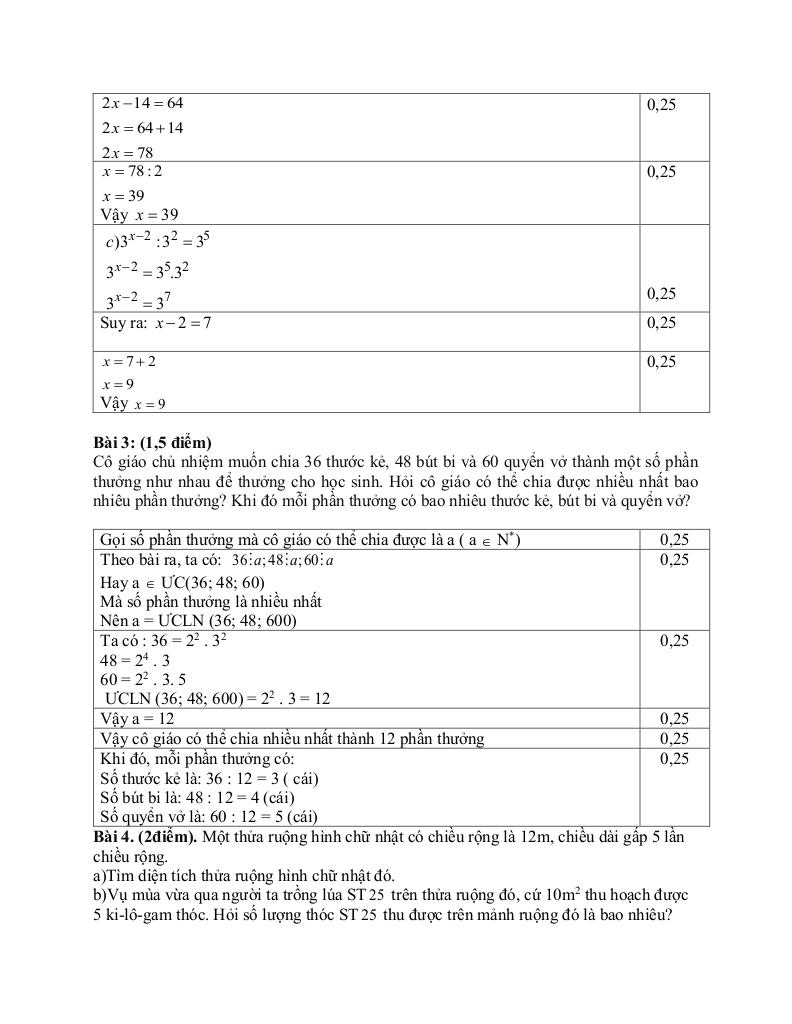 đề giữa học kỳ 1 toán 6 năm 2025 – 2026 trường thcs tống văn trân – ninh bình 3