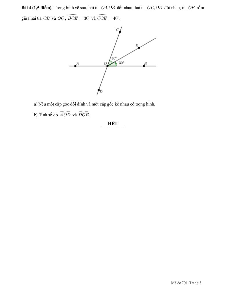 đề giữa học kỳ 1 toán 7 năm 2024 – 2025 trường thực hành sài gòn – tp hcm 2