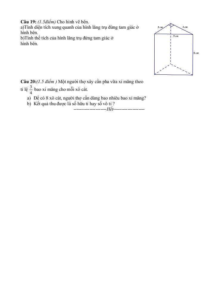 đề giữa học kỳ 1 toán 7 năm 2025 – 2026 trường th&thcs cầu mây – lào cai 6