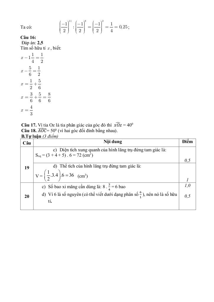 đề giữa học kỳ 1 toán 7 năm 2025 – 2026 trường th&thcs cầu mây – lào cai 9
