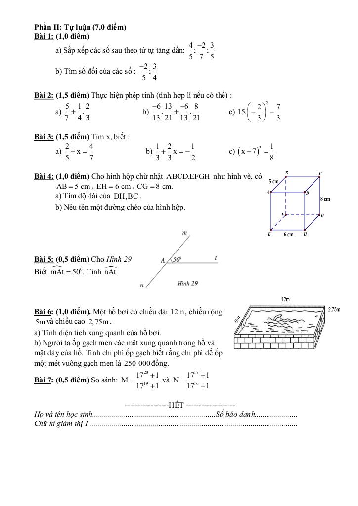đề giữa học kỳ 1 toán 7 năm 2025 – 2026 trường thcs nguyễn gia thiều – tp hcm 9