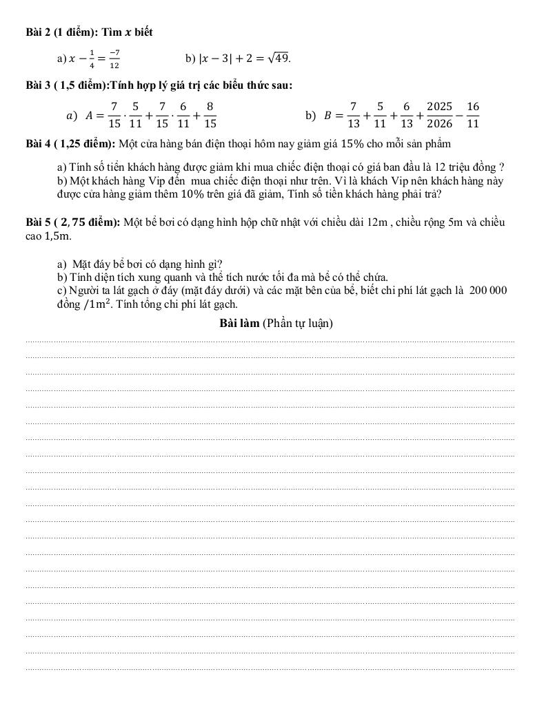 đề giữa học kỳ 1 toán 7 năm 2025 – 2026 trường thcs phước bửu – tp hcm 4