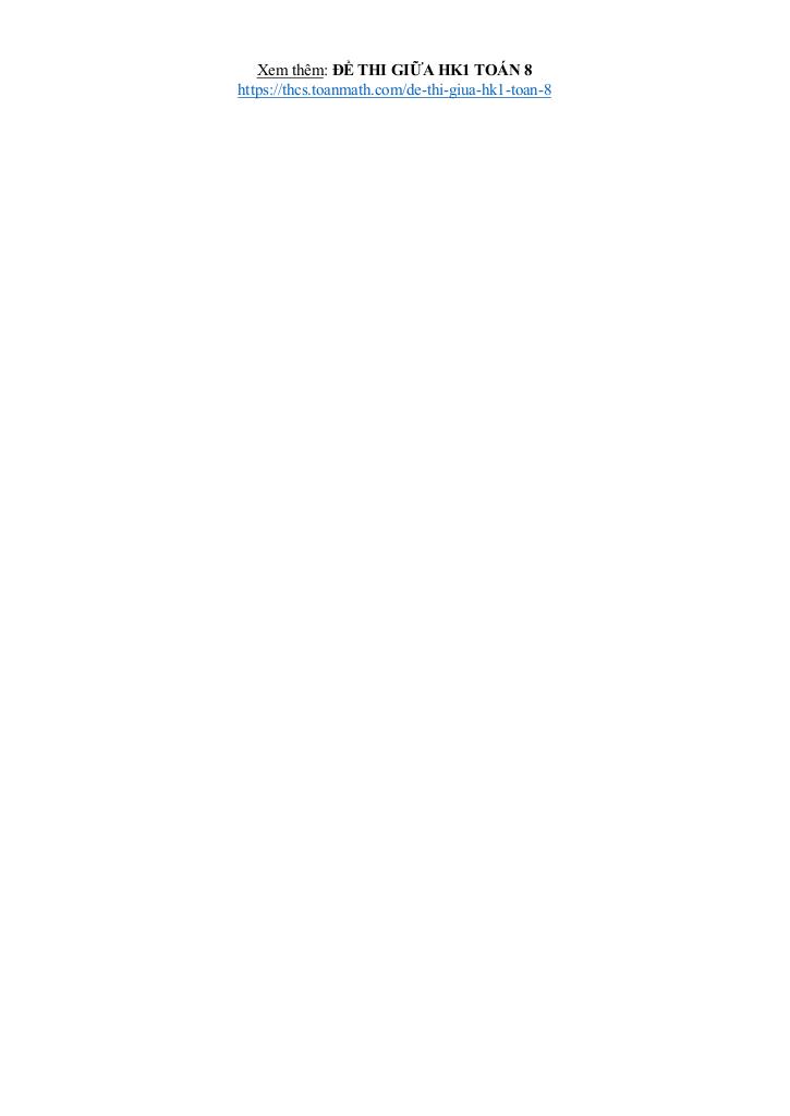 đề giữa học kỳ 1 toán 8 năm 2025 – 2026 trường thcs lý tự trọng – đà nẵng 9