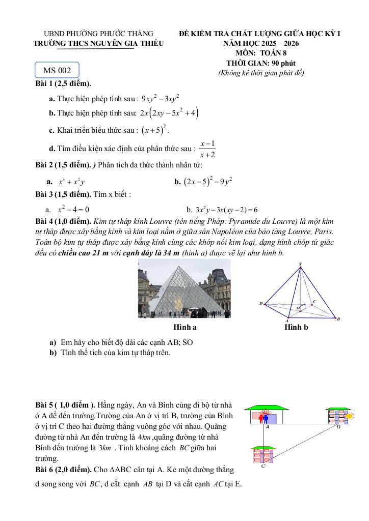 đề giữa học kỳ 1 toán 8 năm 2025 – 2026 trường thcs nguyễn gia thiều – tp hcm 7