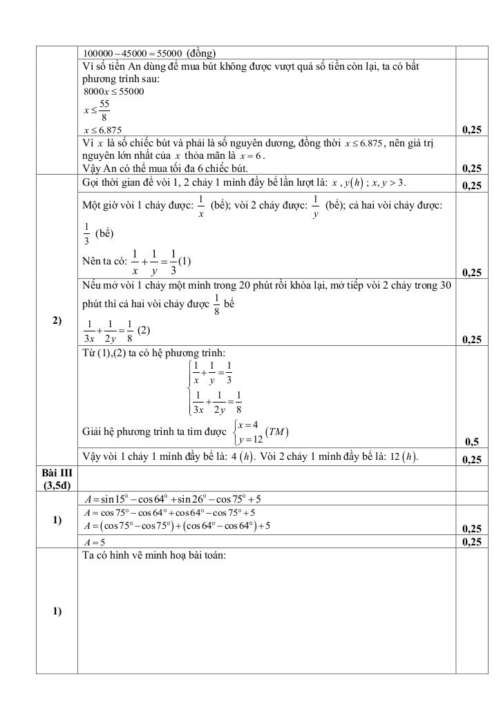 đề giữa học kỳ 1 toán 9 năm 2025 – 2026 trường thcs hoàng hoa thám – hà nội 5
