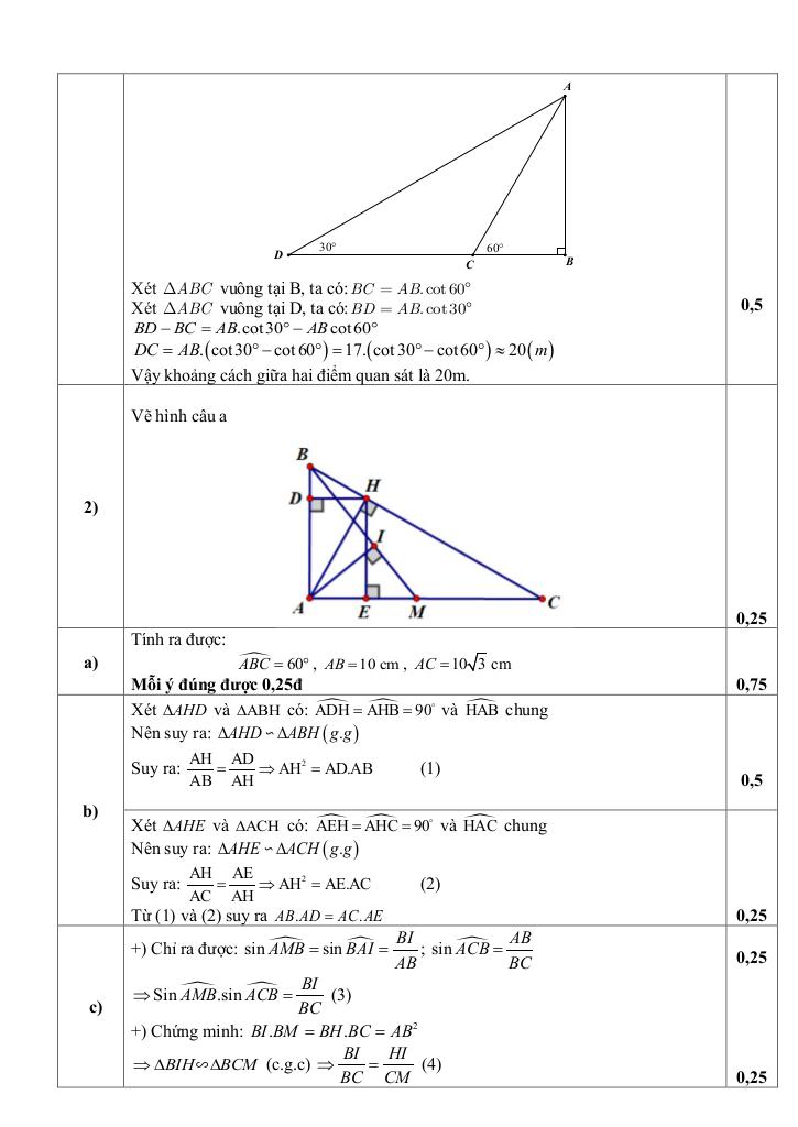 đề giữa học kỳ 1 toán 9 năm 2025 – 2026 trường thcs hoàng hoa thám – hà nội 6