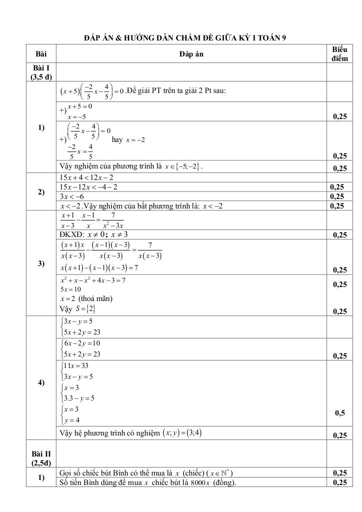 đề giữa học kỳ 1 toán 9 năm 2025 – 2026 trường thcs phú châu – hà nội 7
