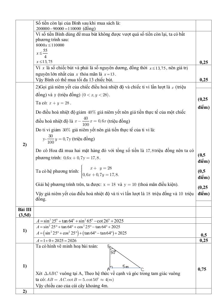 đề giữa học kỳ 1 toán 9 năm 2025 – 2026 trường thcs phú châu – hà nội 8