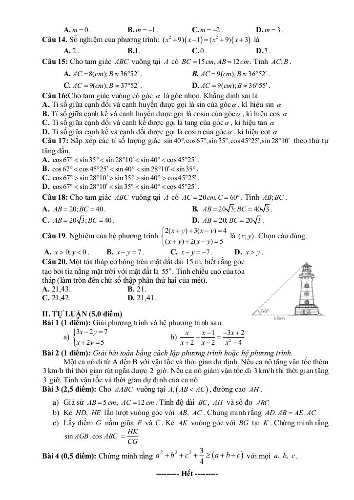 đề giữa học kỳ 1 toán 9 năm 2025 – 2026 trường thcs phú lâm – bắc ninh 1