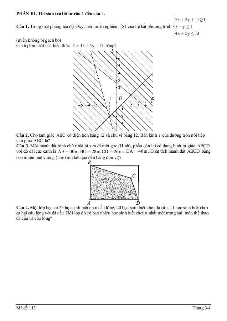 đề giữa kì 1 toán 10 năm 2025 – 2026 trường thpt chu văn an – thái nguyên 2