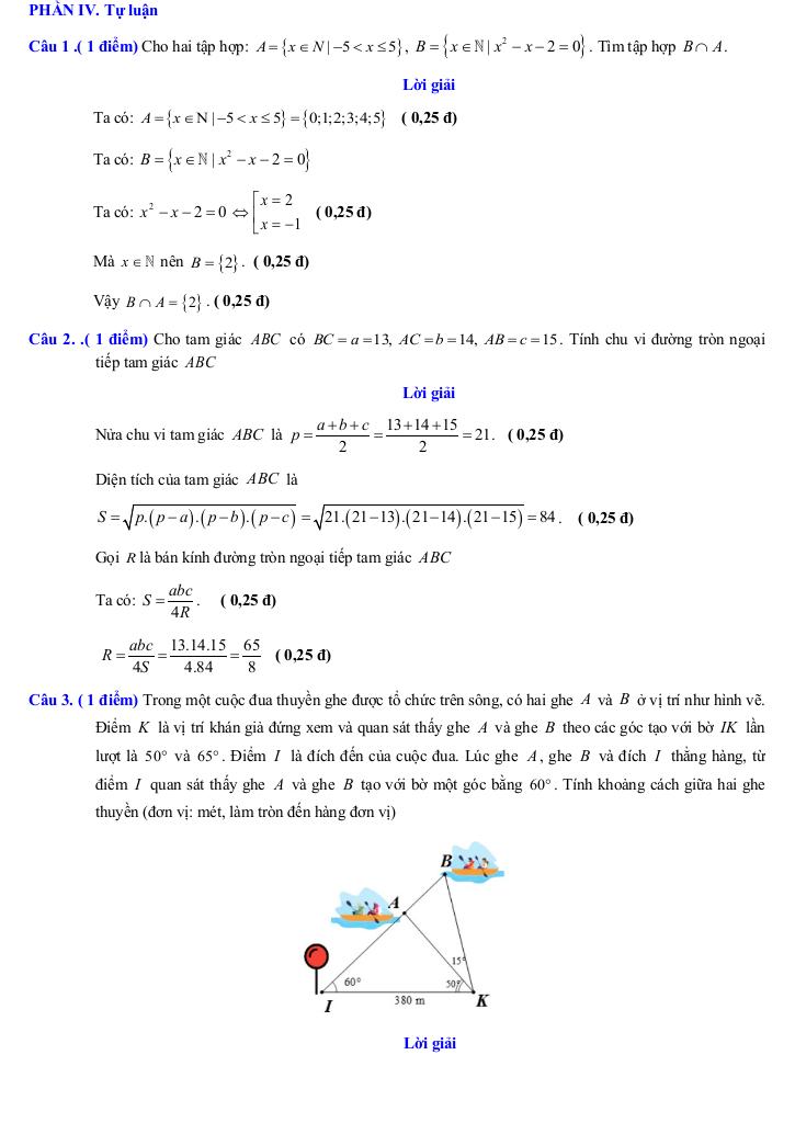 đề giữa kì 1 toán 10 năm 2025 – 2026 trường thpt lạng giang 1 – bắc ninh 7