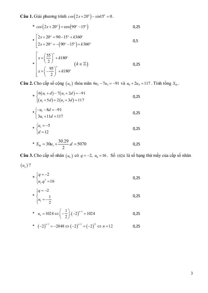 đề giữa kì 1 toán 11 năm 2025 – 2026 trường thpt trà ôn – vĩnh long 8