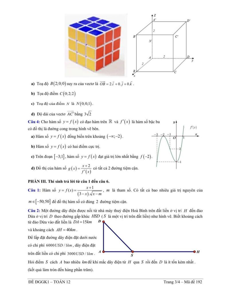 đề giữa kì 1 toán 12 năm 2025 – 2026 trường nguyễn khuyến – tp hcm 2