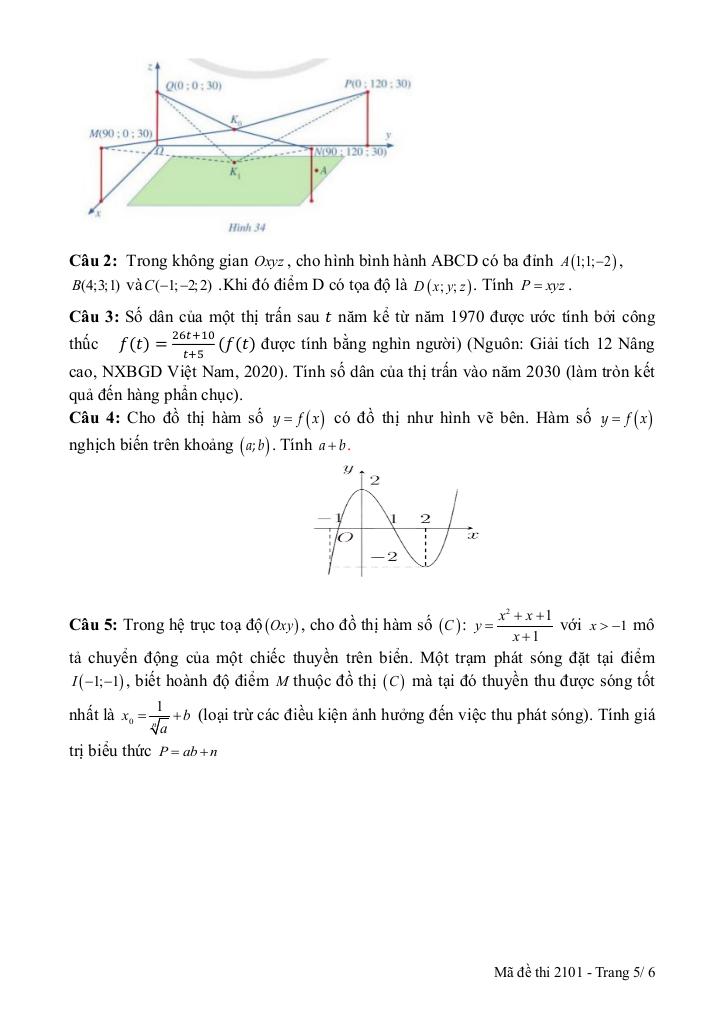 đề giữa kì 1 toán 12 năm 2025 – 2026 trường thpt lê hồng phong 1 – đắk lắk 4
