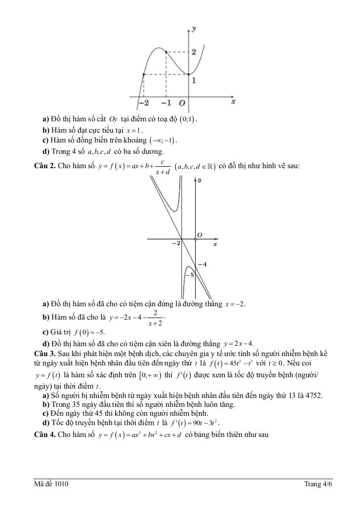 đề giữa kì 1 toán 12 năm 2025 – 2026 trường thpt thanh miện 2 – hải phòng 3