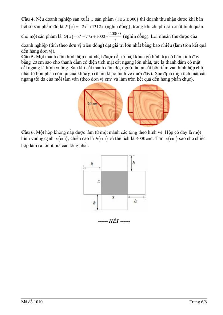 đề giữa kì 1 toán 12 năm 2025 – 2026 trường thpt thanh miện 2 – hải phòng 5