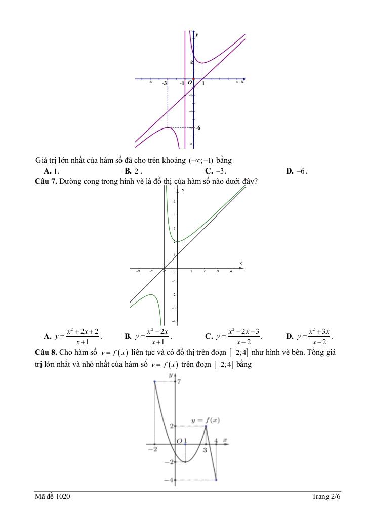 đề giữa kì 1 toán 12 năm 2025 – 2026 trường thpt thanh miện 2 – hải phòng 7
