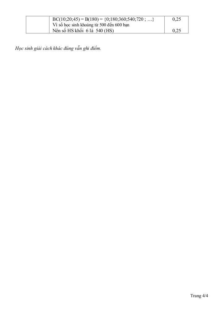 đề giữa kì 1 toán 6 năm 2024 – 2025 trường thcs châu văn liêm – cần thơ 3