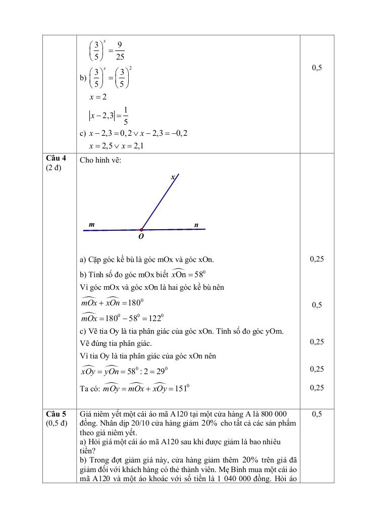 đề giữa kì 1 toán 7 năm 2024 – 2025 trường thcs nguyễn công trứ – đà nẵng 8