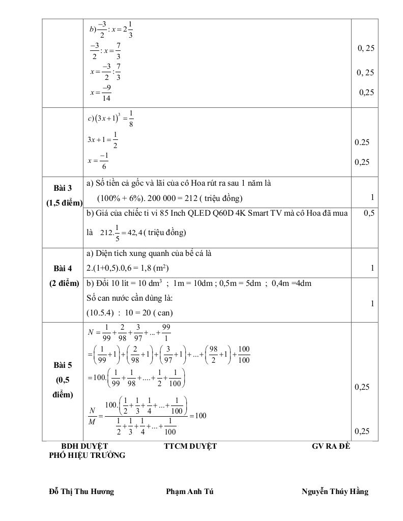 đề giữa kì 1 toán 7 năm 2025 – 2026 trường thcs ngô gia tự – hà nội 3
