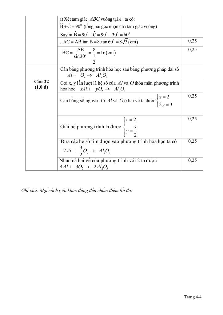 đề giữa kì 1 toán 9 năm 2024 – 2025 trường thcs châu văn liêm – cần thơ 3