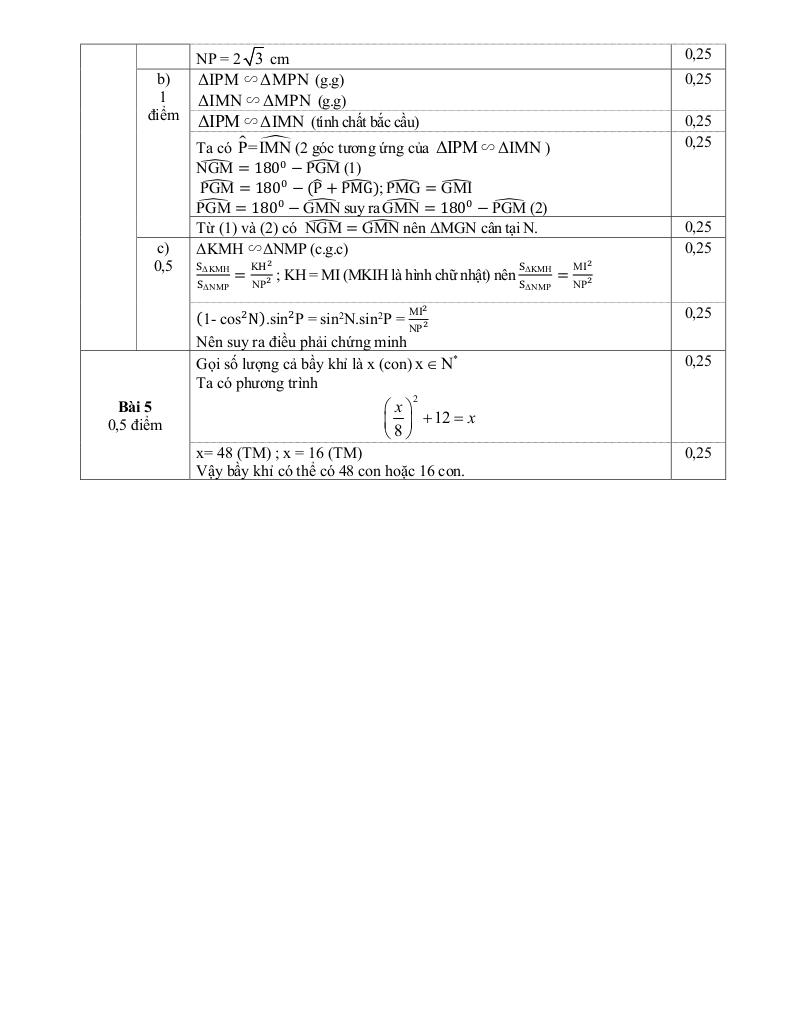 đề giữa kì 1 toán 9 năm 2024 – 2025 trường thcs thanh am – hà nội 3