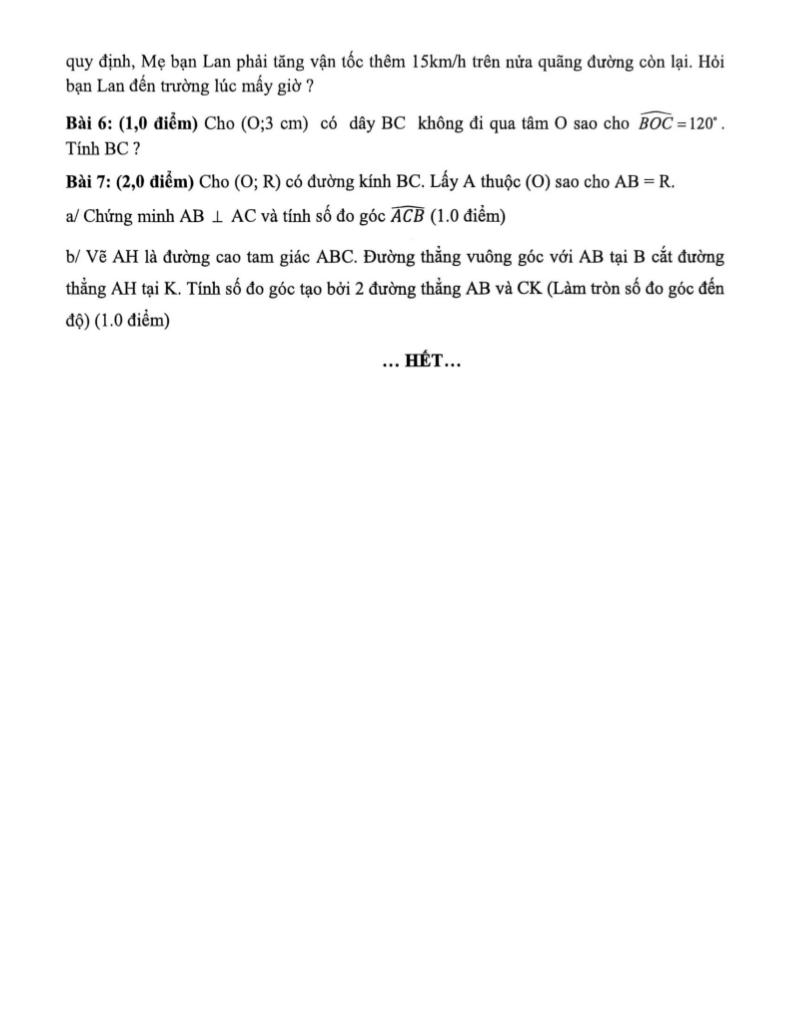 đề giữa kì 1 toán 9 năm 2025 – 2026 trường thcs quang trung – tp hcm 1