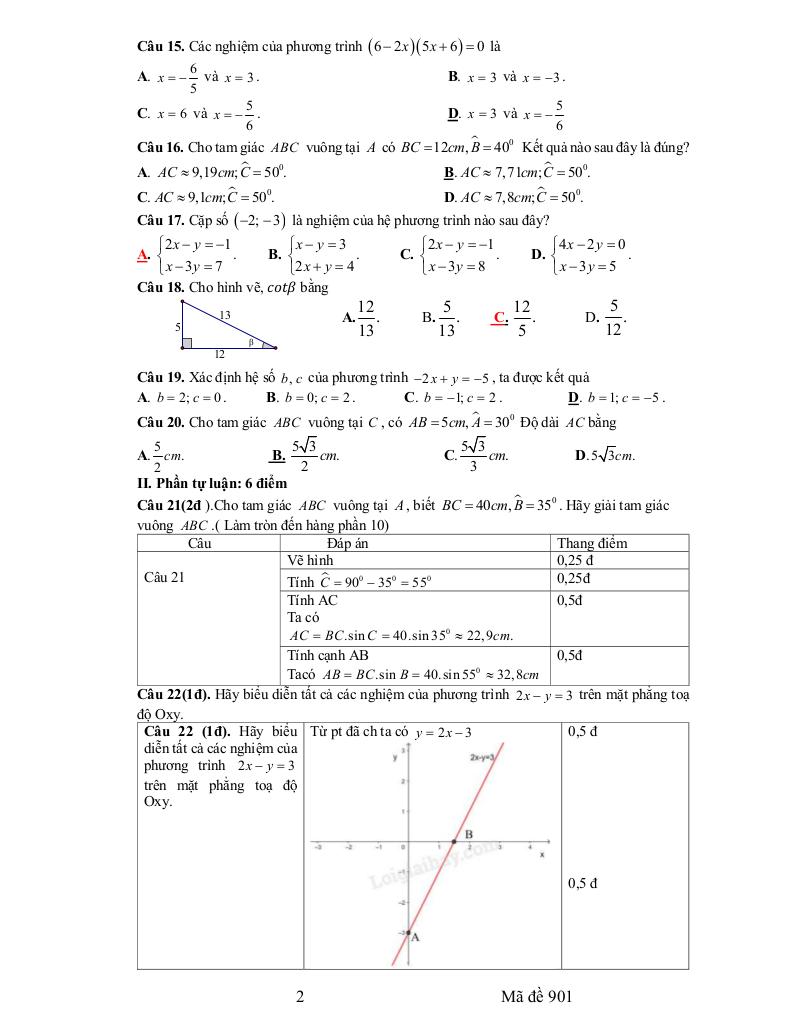 đề giữa kì 1 toán 9 năm 2025 – 2026 trường thcs&thpt vàm đình – cà mau 1