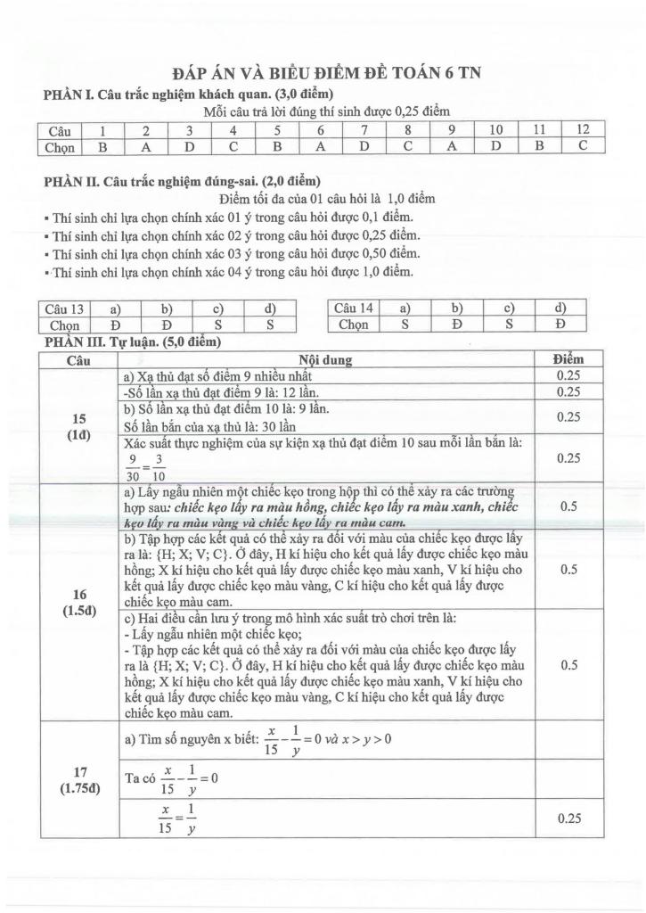đề giữa kì 2 toán 6 năm 2024 – 2025 trường thcs chu văn an – bình dương 5
