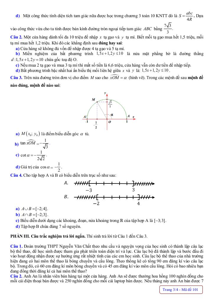 đề giữa kỳ 1 toán 10 năm 2025 – 2026 trường thpt nguyễn văn chất – phú thọ 2