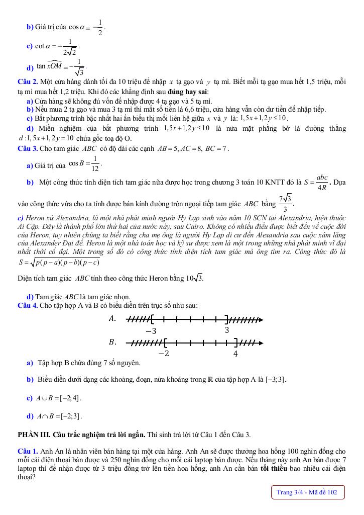 đề giữa kỳ 1 toán 10 năm 2025 – 2026 trường thpt nguyễn văn chất – phú thọ 6