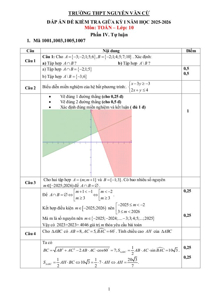 đề giữa kỳ 1 toán 10 năm 2025 – 2026 trường thpt nguyễn văn cừ – hải phòng 7