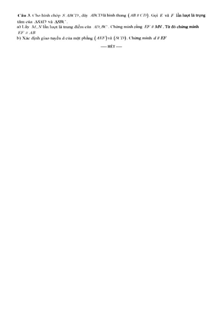 đề giữa kỳ 1 toán 11 năm 2025 – 2026 trường thpt nguyễn thị minh khai – hà nội 3