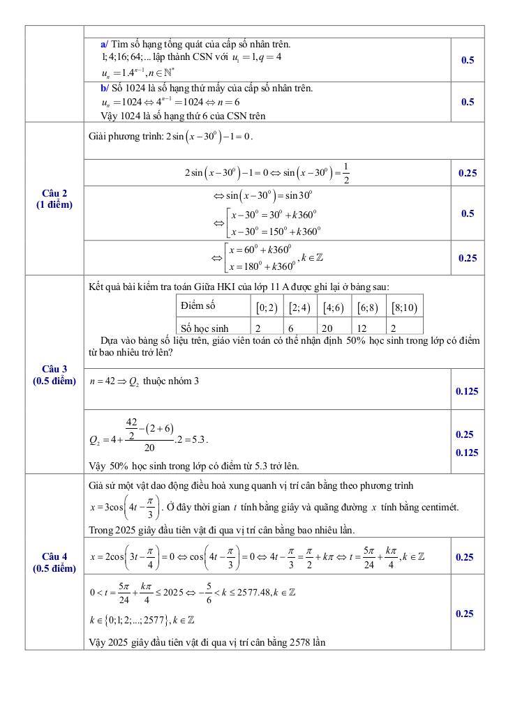 đề giữa kỳ 1 toán 11 năm 2025 – 2026 trường thpt nguyễn trãi – đà nẵng 8