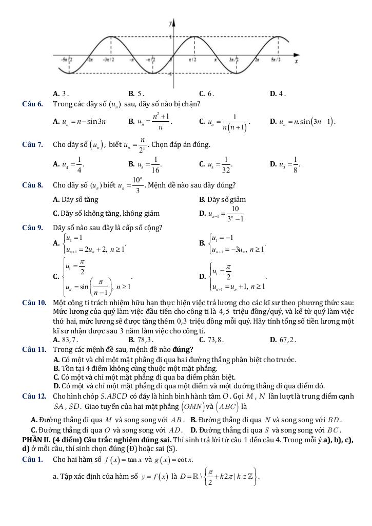 đề giữa kỳ 1 toán 11 năm 2025 – 2026 trường thpt thực hành sư phạm – cần thơ 5