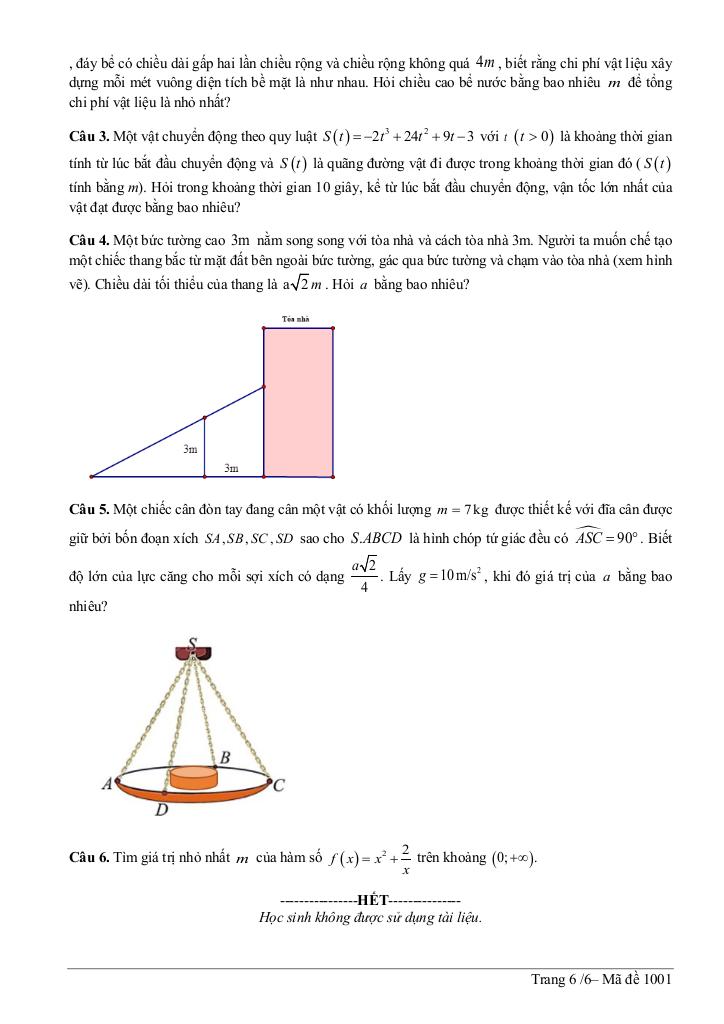 đề giữa kỳ 1 toán 12 năm 2025 – 2026 trường thpt nguyễn văn cừ – hải phòng 5