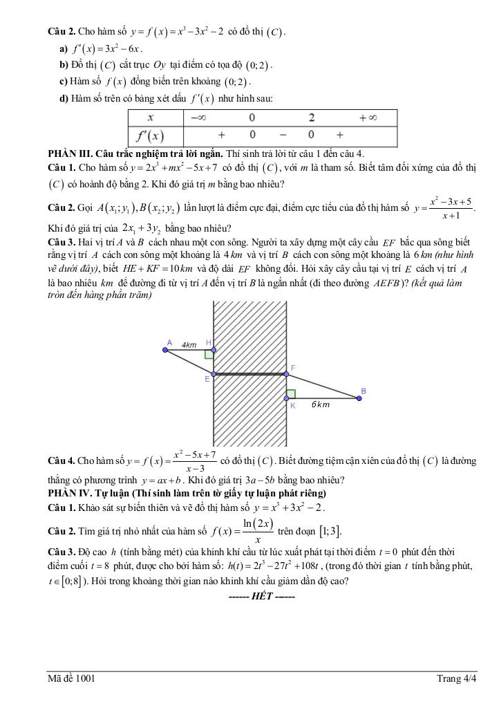 đề giữa kỳ 1 toán 12 năm 2025 – 2026 trường thpt núi thành – đà nẵng 3