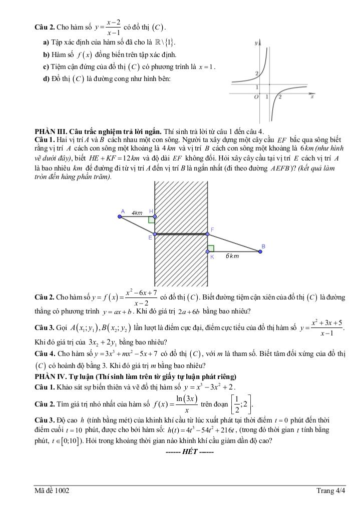 đề giữa kỳ 1 toán 12 năm 2025 – 2026 trường thpt núi thành – đà nẵng 7