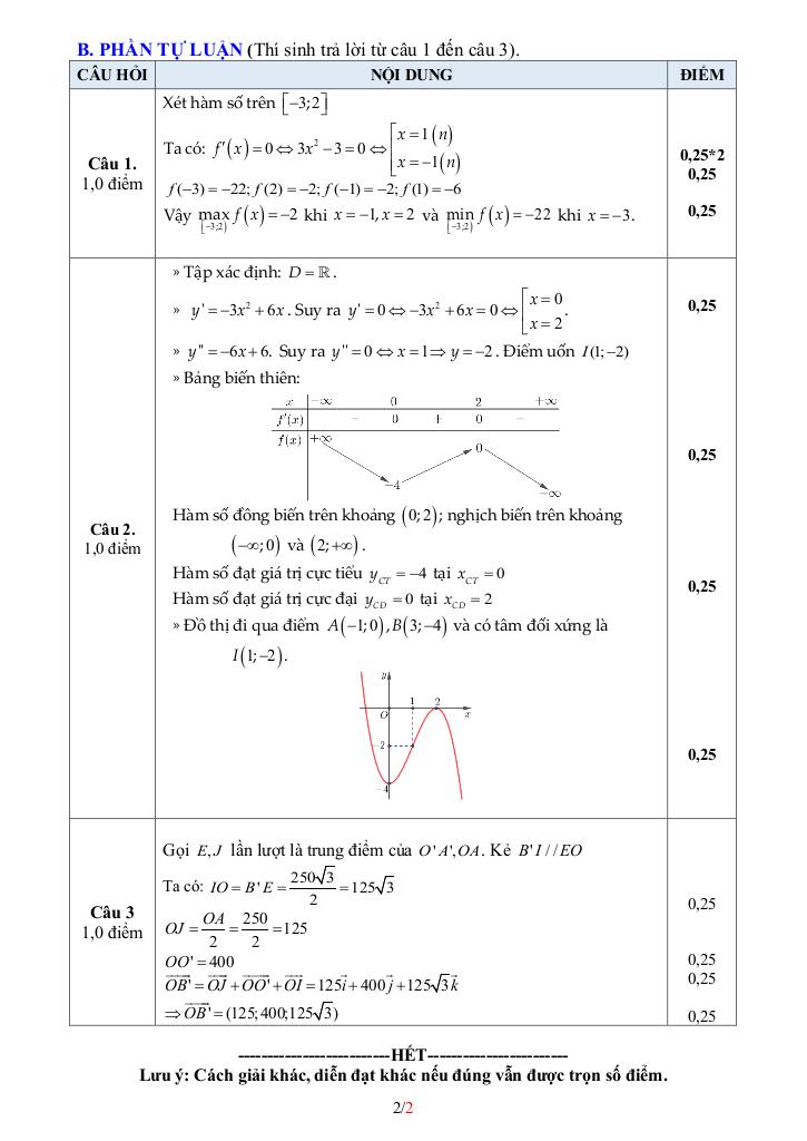 đề giữa kỳ 1 toán 12 năm 2025 – 2026 trường thpt phan việt thống – đồng tháp 6